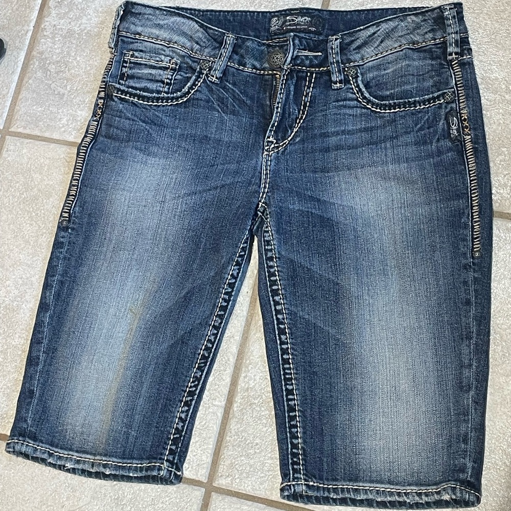 Silver Jean Shorts Aiko